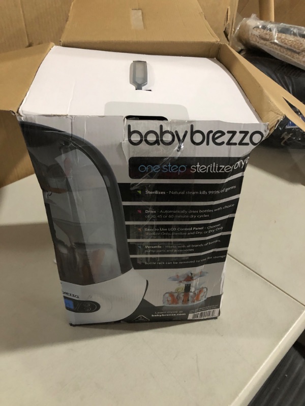 Photo 2 of Baby Brezza Baby Bottle Sterilizer and Dryer Machine – Electric Steam Sterilization - Universal Fit - Pacifiers, Glass, Plastic, and Newborn Feeding Bottles