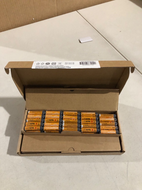 Photo 1 of Amazon Basics 100 Pack AAA High-Performance Alkaline Batteries