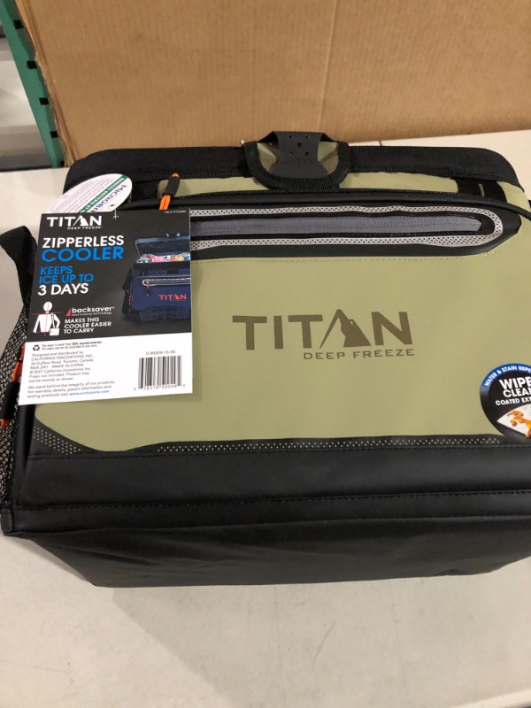 Photo 2 of Arctic Zone Titan Deep Freeze Zipperless Hardbody Coolers - Sizes: 9, 16, 30 and 48 Can - Colors: Navy, Moss, Process Blue, Pine, Citrus, Gray, Blue Lagoon Moss 30 Can