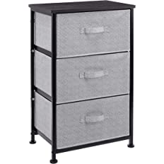 Photo 1 of Amazon Basics Fabric 3-Drawer Storage Organizer Unit for Closet, Black