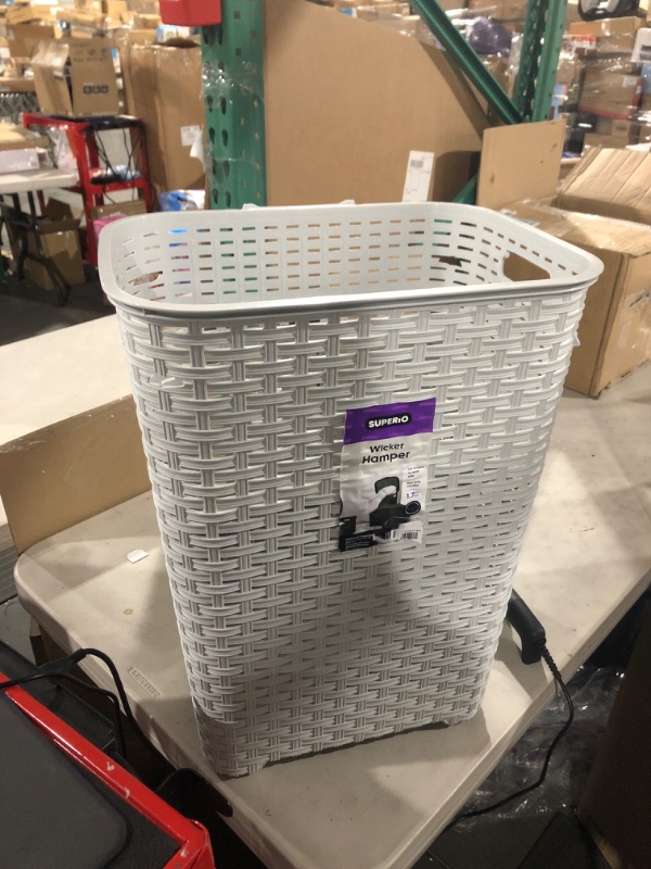 Photo 1 of **SEE CLERKS NOTES
Wicker Hamper 23'' tall