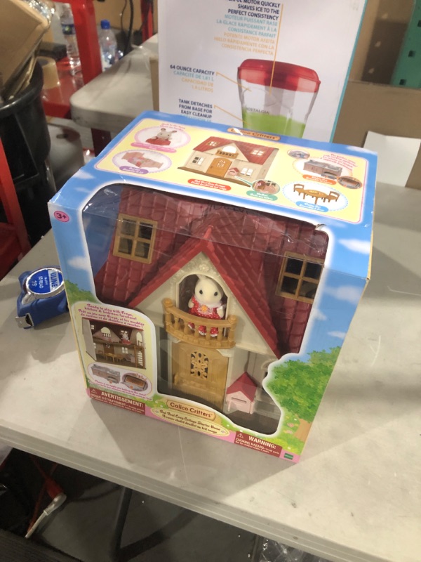 Photo 2 of Calico Critters Red Roof Cozy Cottage Dollhouse Playset with Figure, Furniture and Accessories