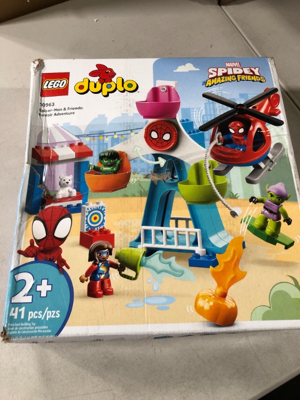 Photo 2 of LEGO DUPLO Marvel Spider-Man & Friends: Funfair Adventure 10963 Building Toy Set for Toddlers, Preschool Boys and Girls Ages 2-5 (41 Pieces) FrustrationFree Packaging