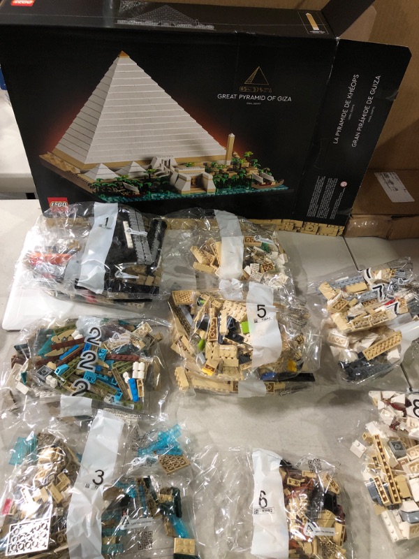 Photo 3 of LEGO Architecture Landmark Collection Great Pyramid of Giza 21058 Building Set; Collectible Model for Adults (1,476 Pieces), 18.9 x 14.88 x 4.41 inches FrustrationFree Packaging