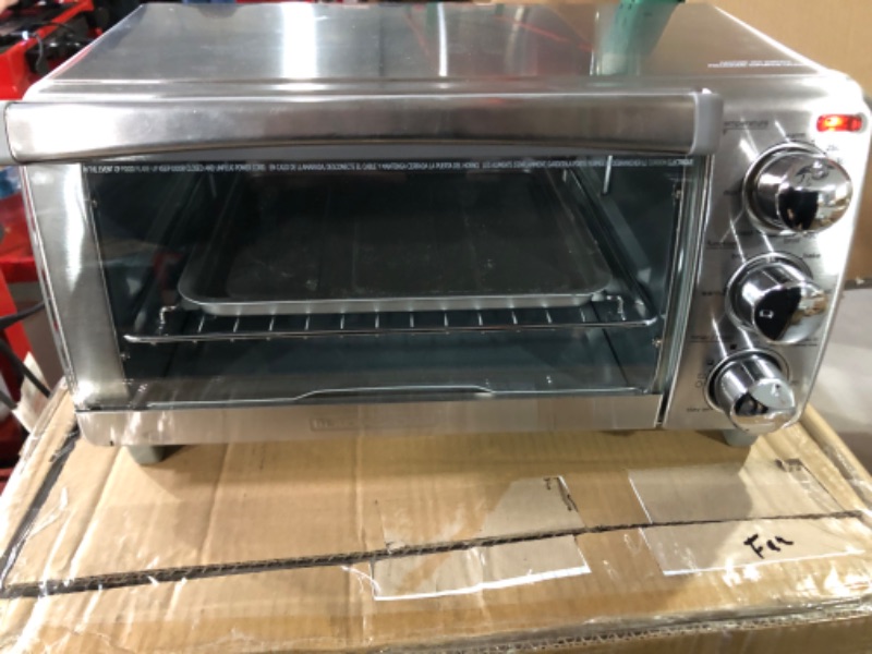 Photo 2 of BLACK+DECKER 4-Slice Toaster Oven with Natural Convection, Stainless Steel, TO1760SS