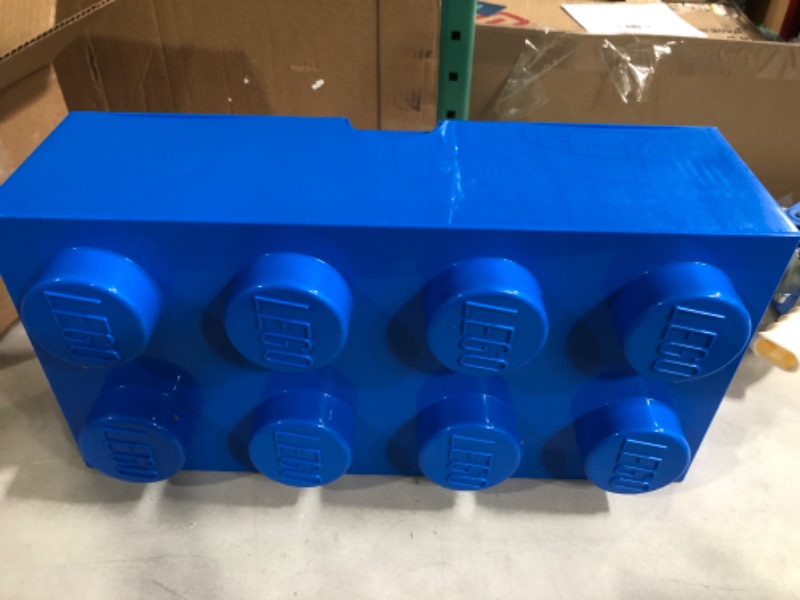 Photo 2 of **NEW** LEGO Brick 8 Knobs, Stackable Storage Box, Blue