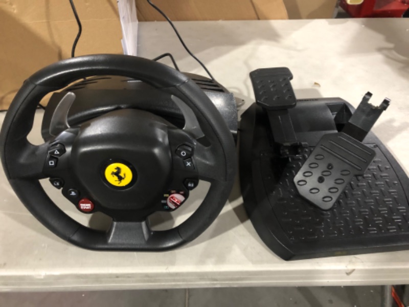 Photo 2 of *Damaged - Thrustmaster T80 Ferrari 488 GTB Edition Racing Wheel PS4 