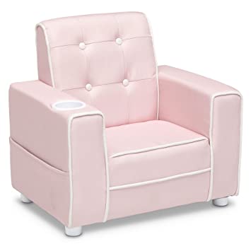 Photo 1 of Chelsea Upholstered Chair in Pink - Delta Children UP83670GN-705C