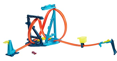 Photo 1 of Hot Wheels Track Builder Unlimited Infinity Loop Kit with Adjustable Set-Ups & Jump That Flips Cars Into Catch Cup