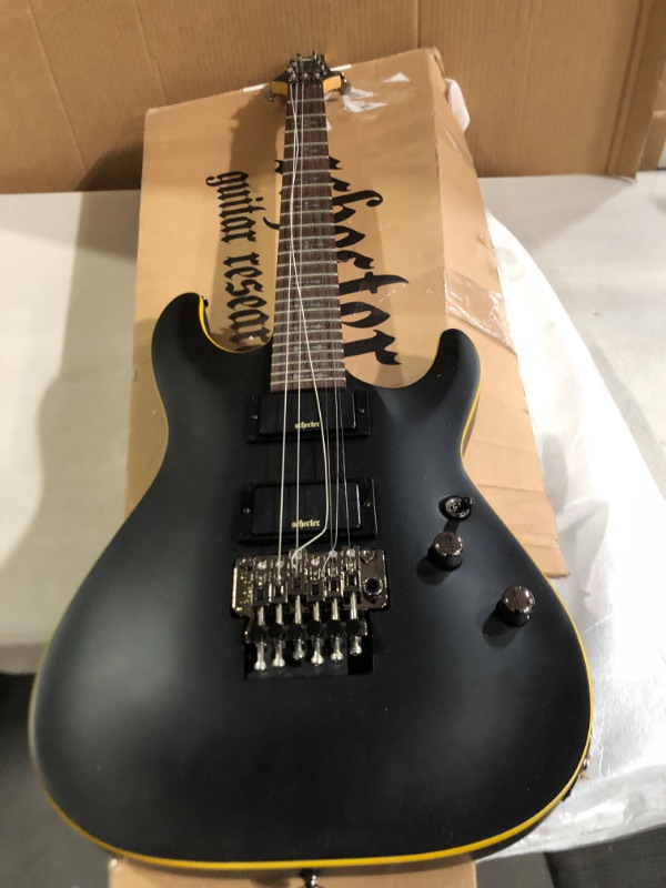 Photo 2 of Schecter Demon 6 Electric Guitar, Aged Black Satin