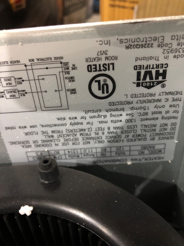 Photo 3 of Delta Electronics (Americas) Ltd. RAD80 Delta BreezRadiance Series 80 CFM Fan with Heater, 10.5W, 1.5 Sones 80 CFM with Heater