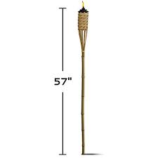 Photo 1 of [1x] TIKI Brand 1120116 Homespun Outdoor Torch, Natural