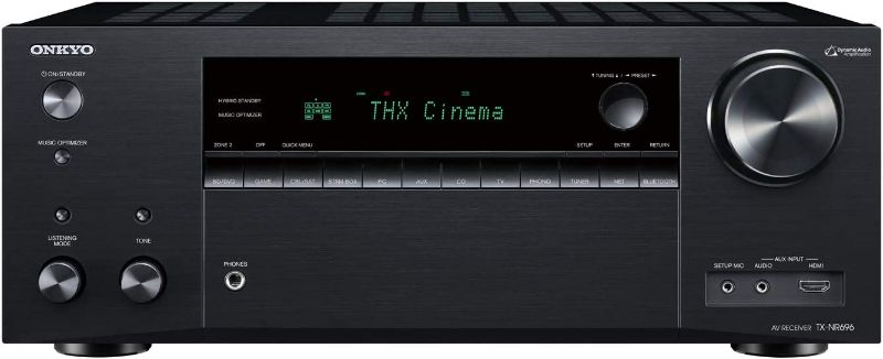 Photo 1 of Onkyo TX-NR696 Home Audio Smart Audio and Video Receiver, Sonos Compatible and Dolby Atmos Enabled, 4K Ultra HD and AirPlay 2, Black