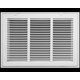 Photo 1 of 18" X 12" Steel Return Air Filter Grille for 1" Filter Removable Face/Door