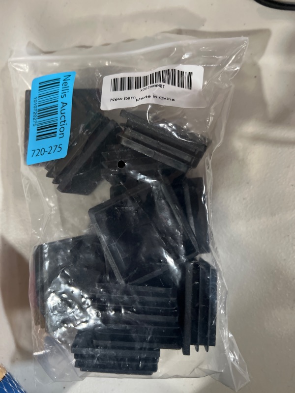 Photo 1 of (Set of 12) 2 x 2 Square Tube End Cap,Square Plastic Plug 2 Inch Riccioofy Tubing Plug Cap Tubing End Cap?Chair Glide Insert Finishing Plug Black 2 Inch 12