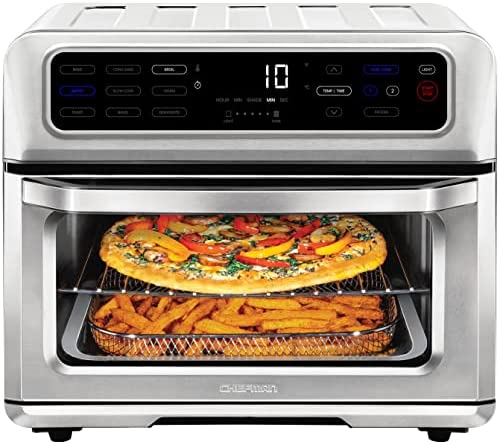 Photo 1 of CHEFMAN Air Fryer Toaster Oven XL 20L, Healthy Cooking & User Friendly, Countertop Convection Bake & Broil, 9 Cooking Functions, Auto Shut-Off 60 Min Timer, Nonstick Stainless Steel, Shade Selector
