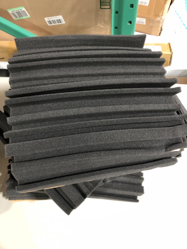 Photo 2 of 12 Pack Acoustic Foam 1” X 12” X 12” Soundproof Foam Panels 