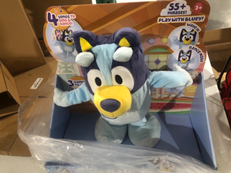 Photo 2 of Bluey Dance and Play 14" Animated Plush | Over 55 Phrases and Songs, Multicolor