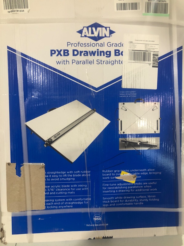 Photo 2 of ALVIN Portable Drafting Board Size 18" x 24" Model PXB24 Easily Adjustable Drafting and Architecture Tool for Students and Professionals Drawing Board with Ergonomic Carrying Handle - 18" x 24" Inches 24 x 18 inches