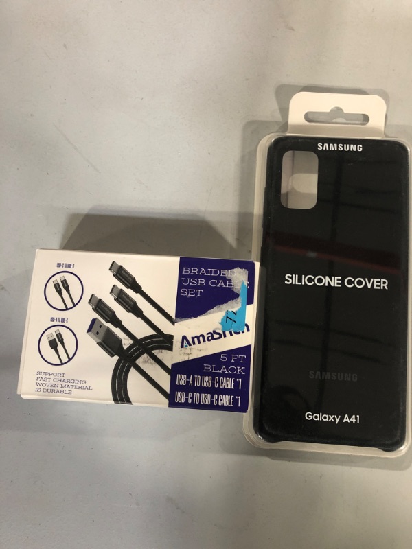 Photo 2 of Amasrich USB A to USB C Cable, 5', plus Samsung  phone case, see pic