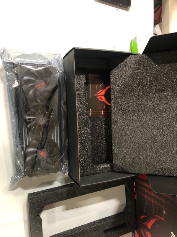 Photo 2 of PowerColor Red Devil AMD Radeon RX 6700 XT Gaming Graphics Card with 12GB GDDR6 Memory, Powered by AMD RDNA 2 w/ Ducky One 2 SF RGB Mechanical Keyboard with Kailh Brown Switches 6700 XT 