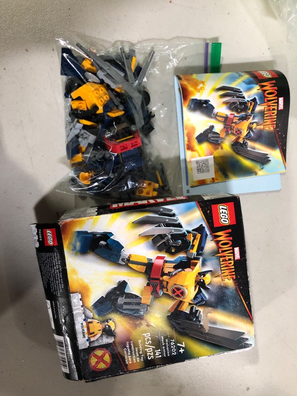 Photo 2 of LEGO Marvel Wolverine Mech Armor 76202 Building Kit; Collectible Mech and Minifigure for Wolverine Fans Aged 7+ (141 Pieces)