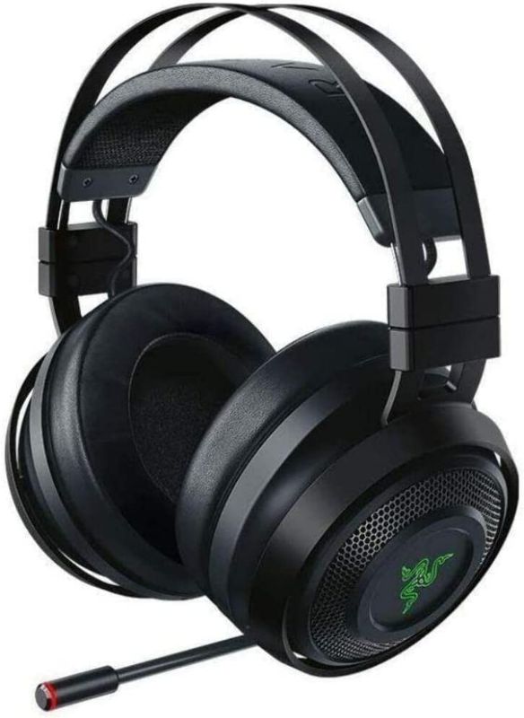 Photo 2 of Razer Nari Essential Wireless 7.1 Surround Sound Gaming Headset + Base Station V2 Chroma Bundle: Classic Black