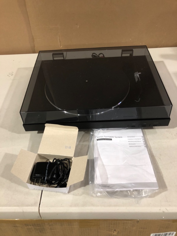 Photo 2 of Sony PS-LX310BT Belt Drive Turntable: Fully Automatic Wireless Vinyl Record Player with Bluetooth and USB Output Black