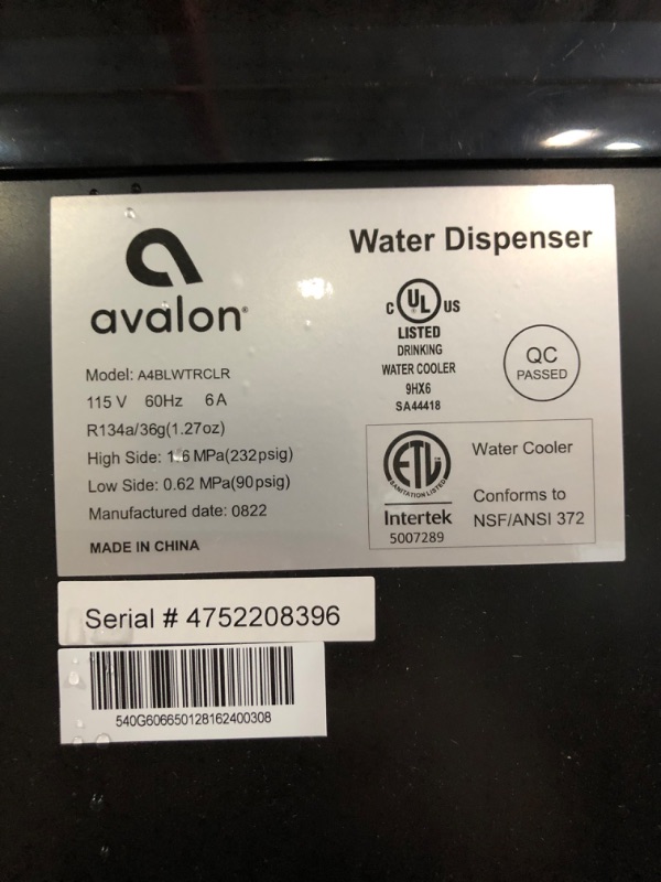 Photo 5 of Avalon Bottom Loading Water Cooler Dispenser with BioGuard- 3 Temperature Settings- UL/Energy Star Approved- Bottled