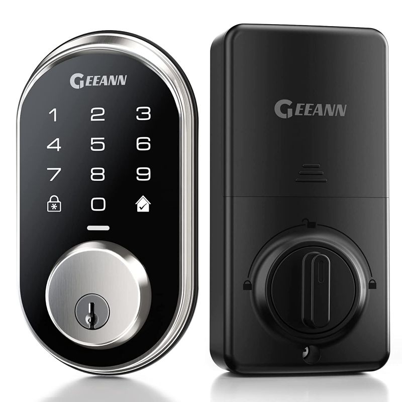 Photo 1 of Door Lock - GEEANN Electronic Deadbolt Smart Lock with Keypads