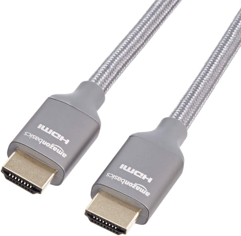 Photo 1 of Amazon Basics High-Speed HDMI Cable (48Gbps, 8K/60Hz ) - 6 Feet, Dark Gray