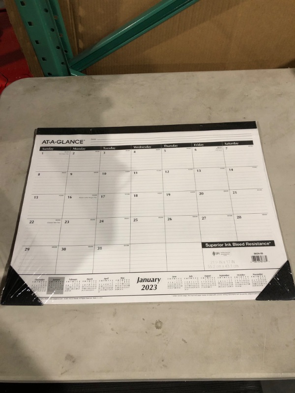 Photo 2 of AT-A-GLANCE 2023 Desk Calendar, Desk Pad, 21-3/4" x 17", Large,