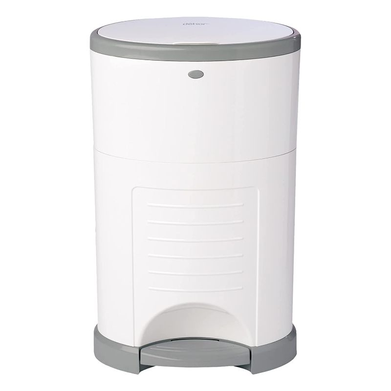 Photo 1 of Dekor Mini Hands-Free Diaper Pail | White | 