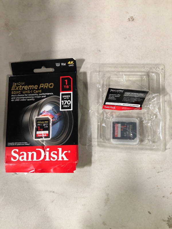 Photo 2 of SanDisk 1TB Extreme PRO SDXC UHS-I Card 