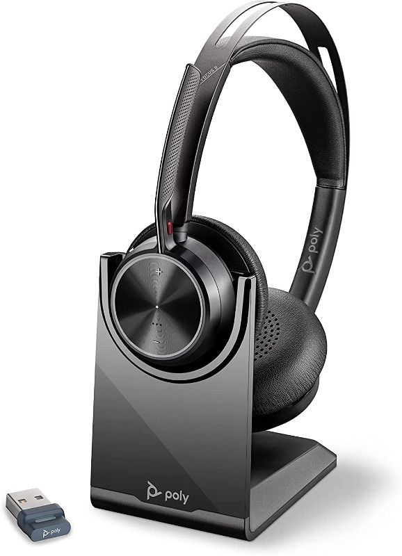 Photo 1 of Poly Voyager Focus 2 UC Wireless Headset