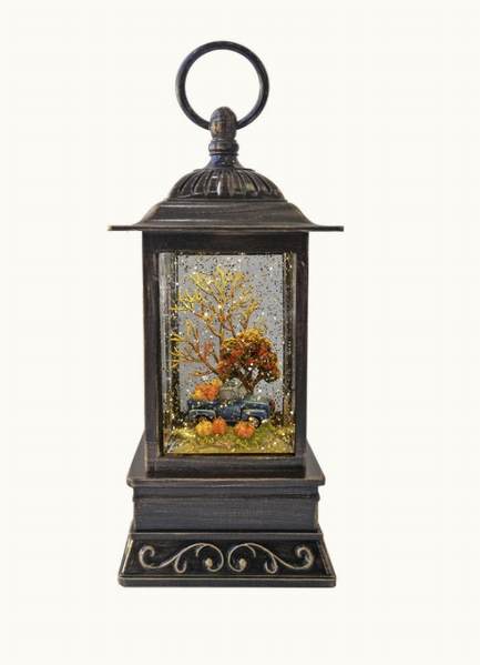 Photo 1 of Blue Truck Glitter Lantern
