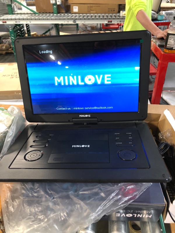 Photo 2 of MINLOVE 17.9" Portable DVD Players,Black ZC-08