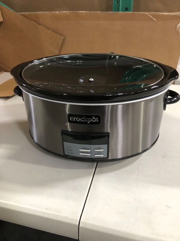 Photo 2 of Crock-Pot Digital Slow Cooker - 8 qt - Black Stainless