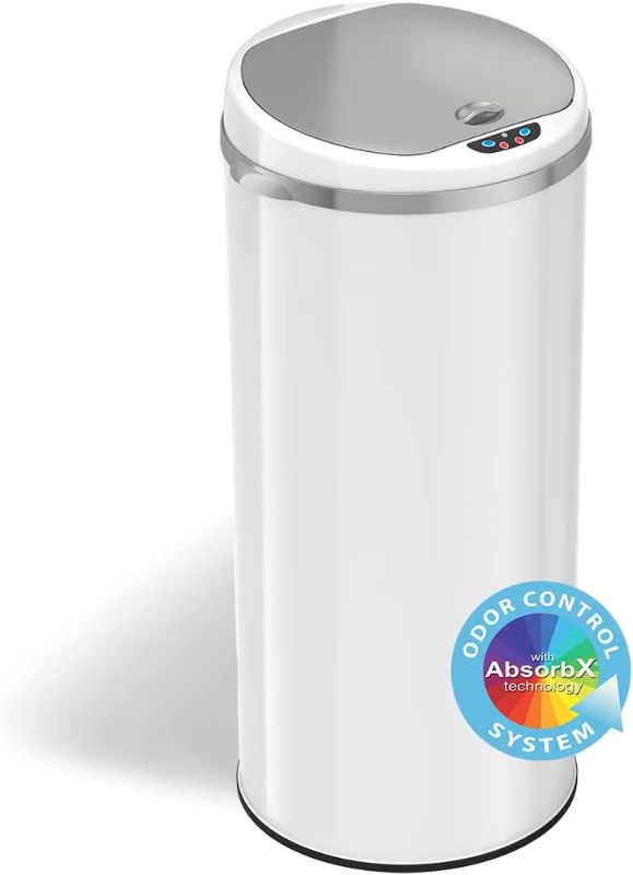 Photo 1 of iTouchless 13 Gallon Touchless Sensor Trash Can with Odor Filter System