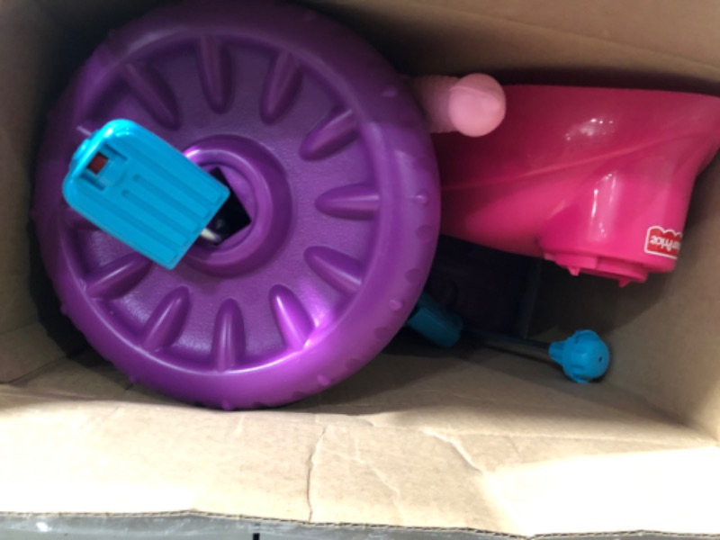 Photo 2 of Fisher-Price Barbie Tough Trike, Toddler Ride-On Toy Tricycle With Storage Compartment