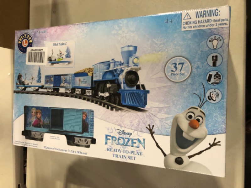 Photo 3 of Lionel Disney's Frozen Ready-to-Play Set, Battery-Powered Model Train Set with Remote Complete Set