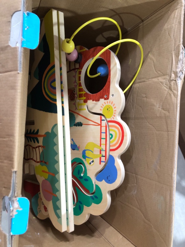 Photo 2 of [USED] Manhattan Toy Playground Adventure Wooden Toddler Activity Center with Gliders, Abacus Track, Spinners, Spring Toys and Bead Runs & Playful Pony Wooden Toddler Activity Center