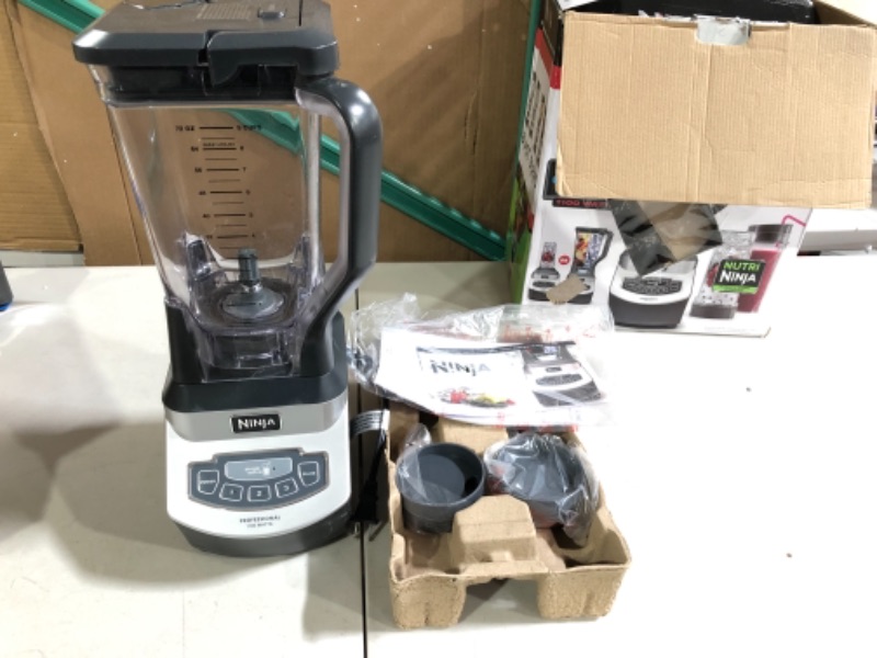 Photo 2 of **SEE NOTESS**
Ninja Professional Blender & Nutri Ninja Cups BL621