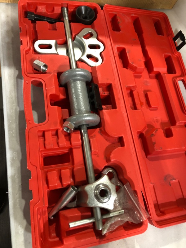 Photo 1 of DHA 9-Way Slide Hammer Puller Set, Front Wheel Hub Bearing Remover & Rear Wheel Axle Hub Dent Shaft Puller Tool Kit