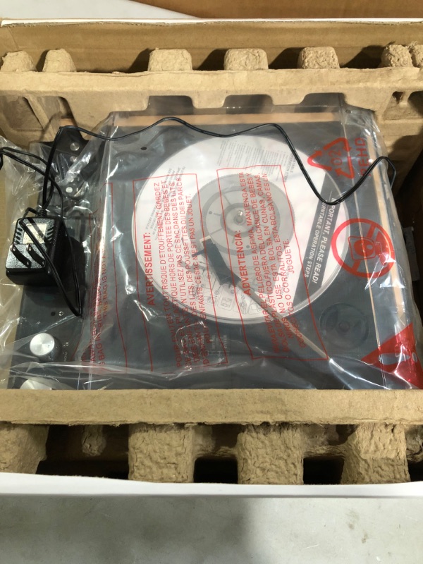 Photo 1 of Victrola Eastwood 3-Speed Bluetooth Turntable with Built-in Speakers and Dust Cover | Upgraded Turntable Audio Sound | Black (VTA-72-BAM) Bamboo