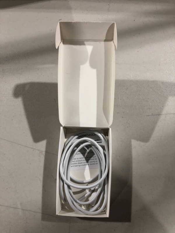 Photo 2 of Basics USB-C to Lightning Cable MFi Certified Charger for iPhone 11 Pro/11 Pro Max - White 6-Foot