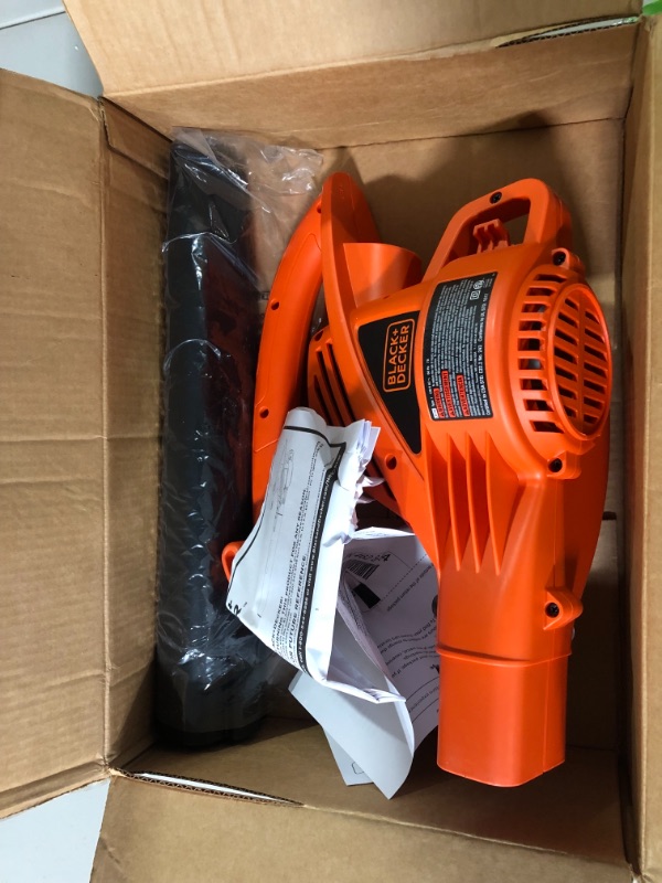 Photo 2 of BLACK+DECKER Electric Leaf Blower, 7-Amp (LB700) Blower Only