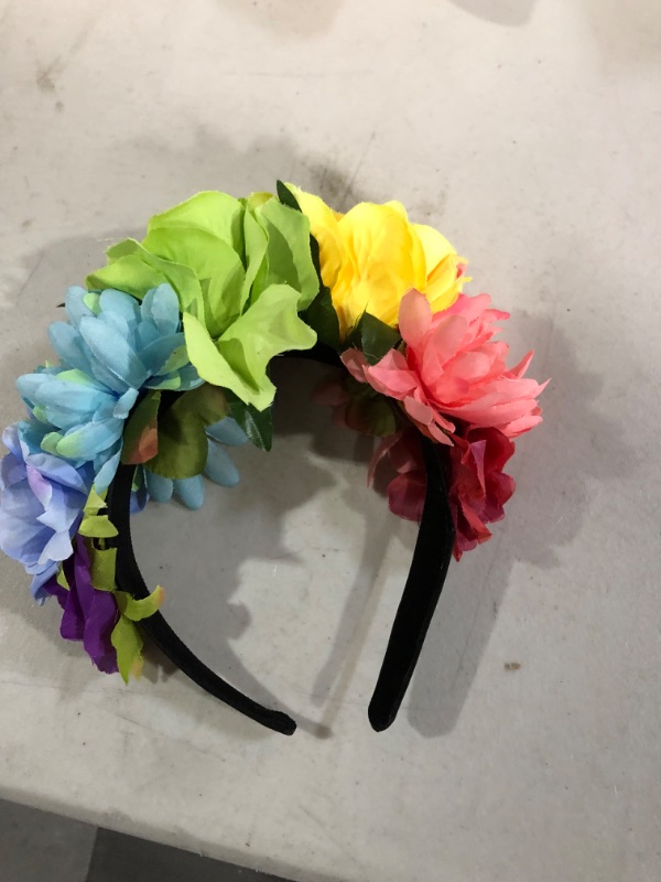 Photo 1 of DreamLily Frida Kahlo Mexican Flower Crown Headband 