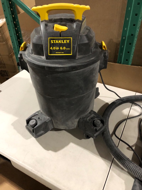 Photo 2 of **USED** Stanley - SL18116P Wet/Dry Vacuum, 6 Gallon, 4 Horsepower Black