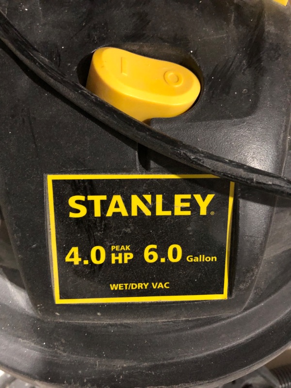 Photo 3 of **USED** Stanley - SL18116P Wet/Dry Vacuum, 6 Gallon, 4 Horsepower Black